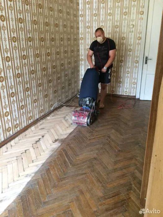 Шлифовка деревянных полов, реставрация паркета с ГАРАНТИЕЙ !!! Тимур