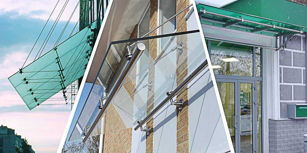 Навес | Козырек | Стекло коленное