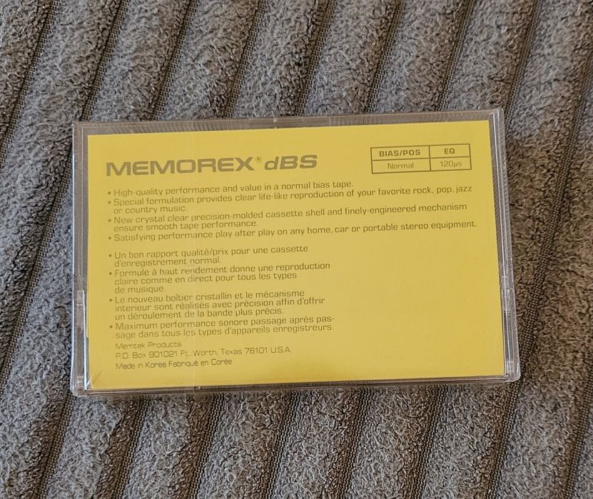 Lot 4 Casete Audio  Noi Memorex dBS 60 SUA