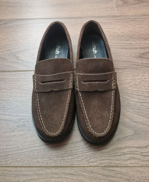 Женские лоферы, натуральная замша 37.5-38