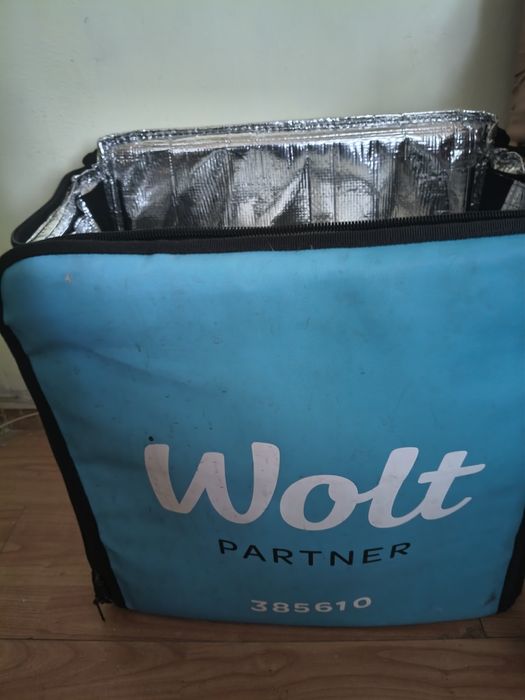 Geanta Ghiozdan Wolt Rucsac Termic transport livrare mancare folosit