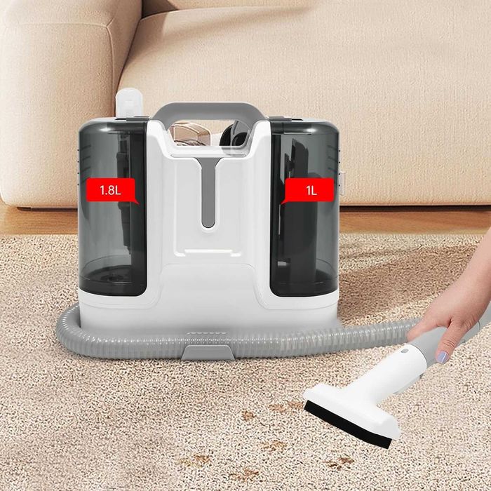 Преносима прахосмукачка за почистване на килими, 450 W Pro устройство за мокро и сухо почистване