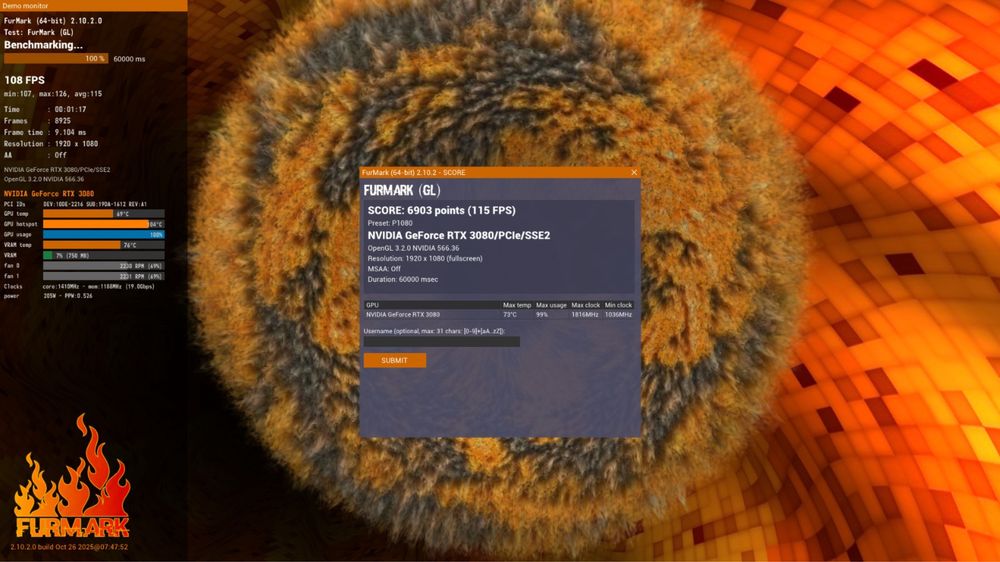 RTX 3080 Trinity OC LHR