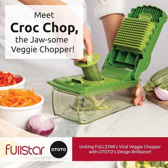OTOTO Croc Chop практична резачка за зеленчуци с контейнер и аксесоари