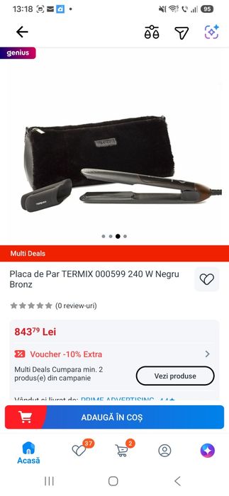 Placa de păr profesională TERMIX