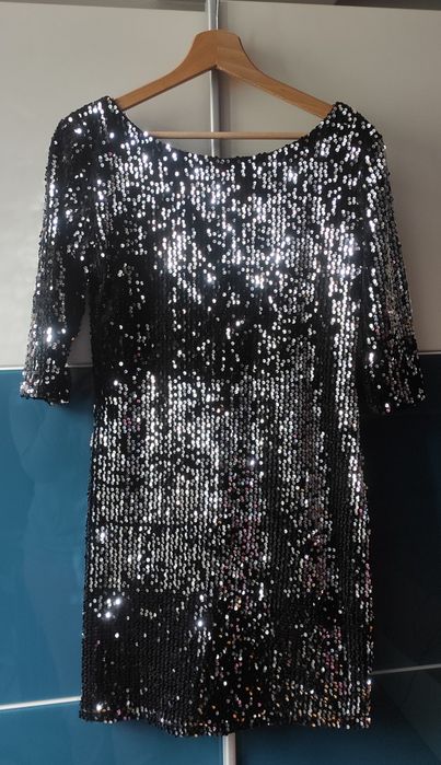 Празнична парти рокля с пайети - S размер