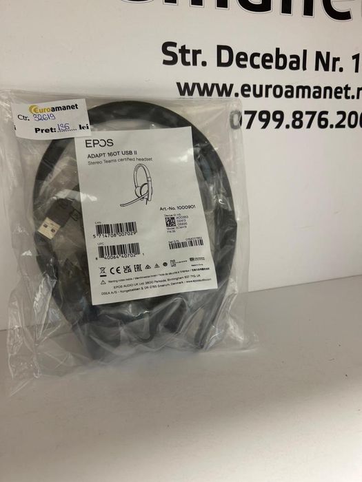 Casti on-ear, EPOS / SENNHEISER - ADAPT 160T USB II Nou -D-