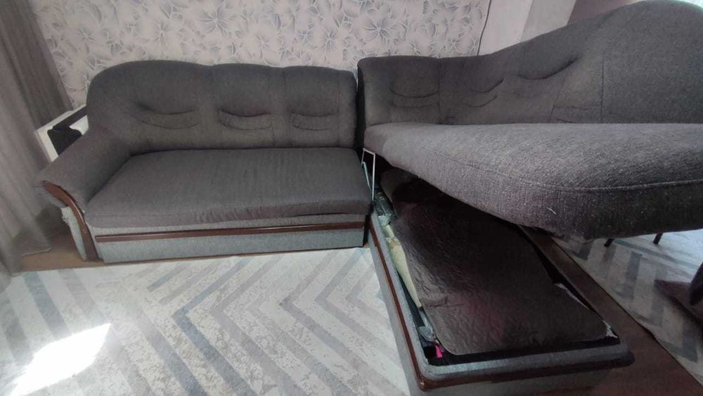 Угловой диван с креслом