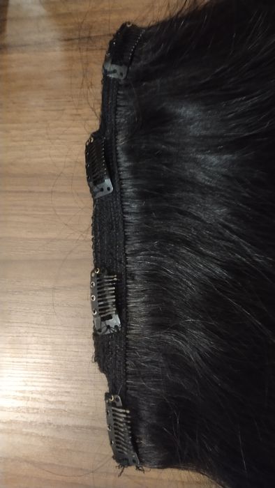 Натуральные волосы на клипсах