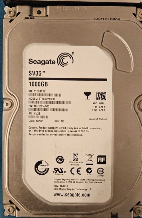 Hard-uri 1TB defecte  3x Toshiba si 1X Seagate