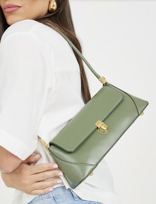 Сумка-багет из эко кожи