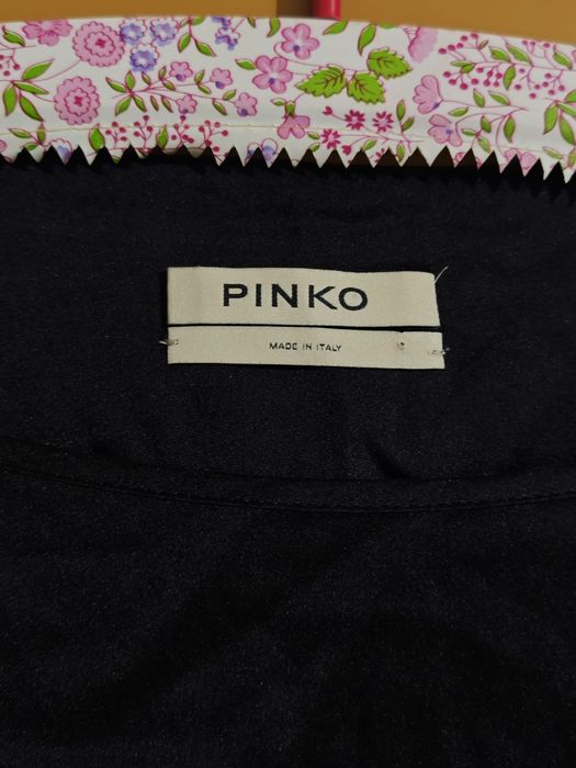 Pinko копринена блуза с гол гръб