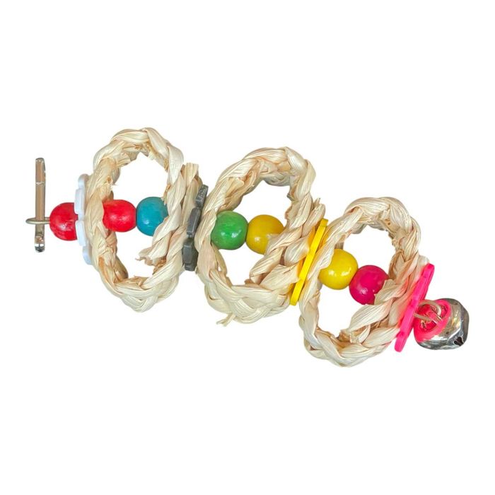 Голям лот за папагали: кацалка, дървени играчки