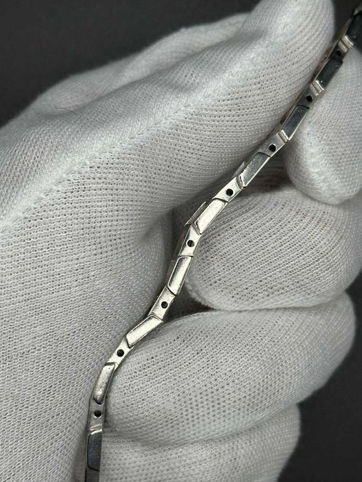 BRATARA AUR 14K + 16 Diamante x 0.35 = 5.60CT - 37.14g -Rusia -Vintage