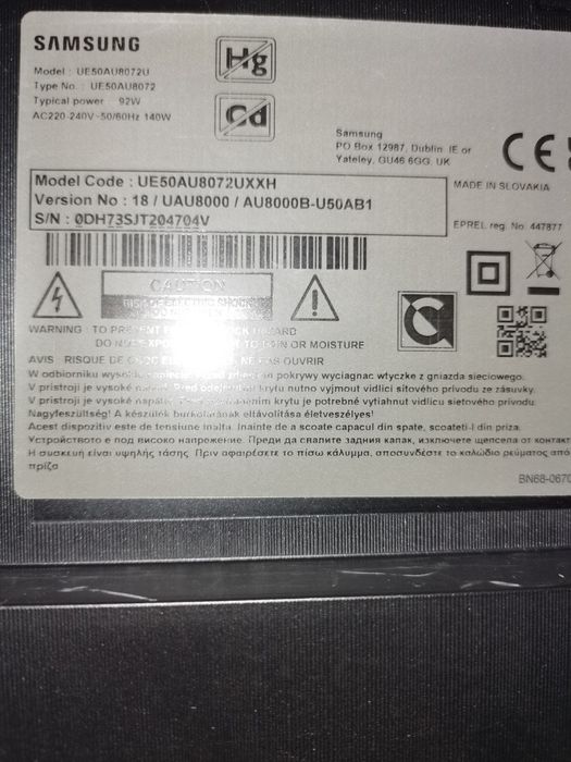 Placa de baza Samsung tv smart