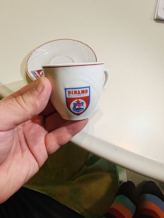 Set ceașcă de cafea  și farfurie Dinamo 1960