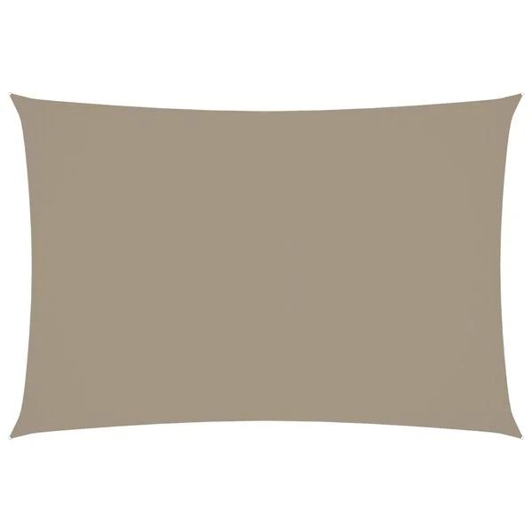 Pânză parasolar gri taupe 3x5 m țesătură oxford dreptunghiular