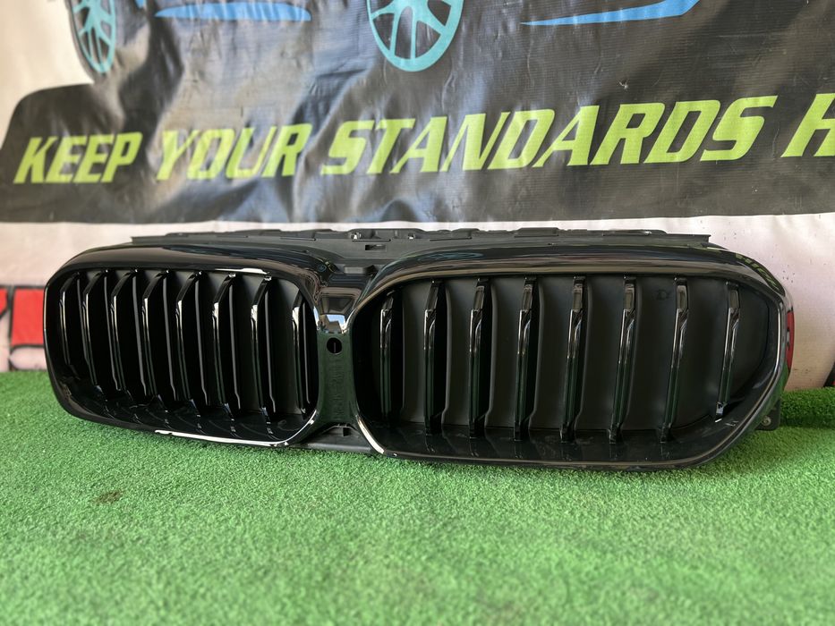 Bmw Seria 5 G30 G31 Facelift Grile Grila Activa completa Shadow Line