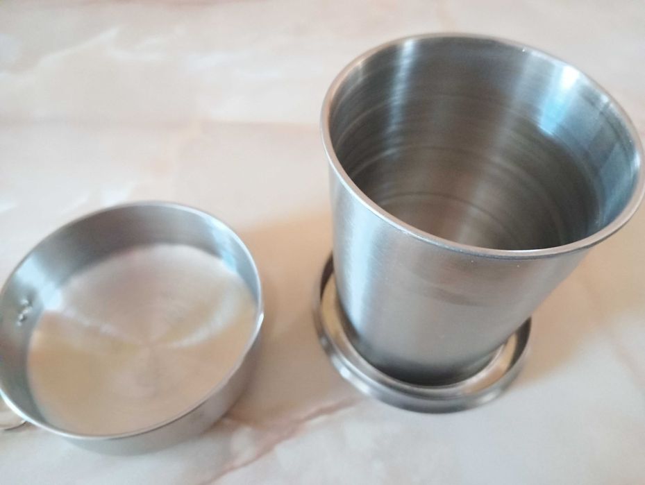 Cana metalica pliabila pentru drumetii, Noua - Brasov