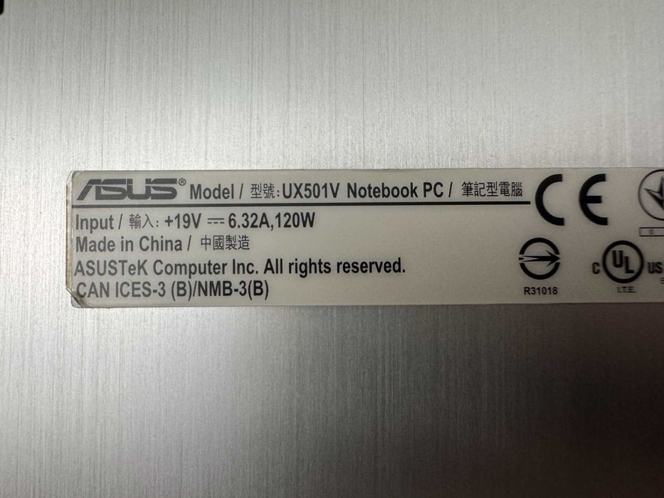 Laptop Asus - Intel i7,  512GB SSD, 16GB RAM, GTX960M