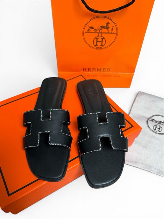 Hermes slippers / чехли джапанки 38 39