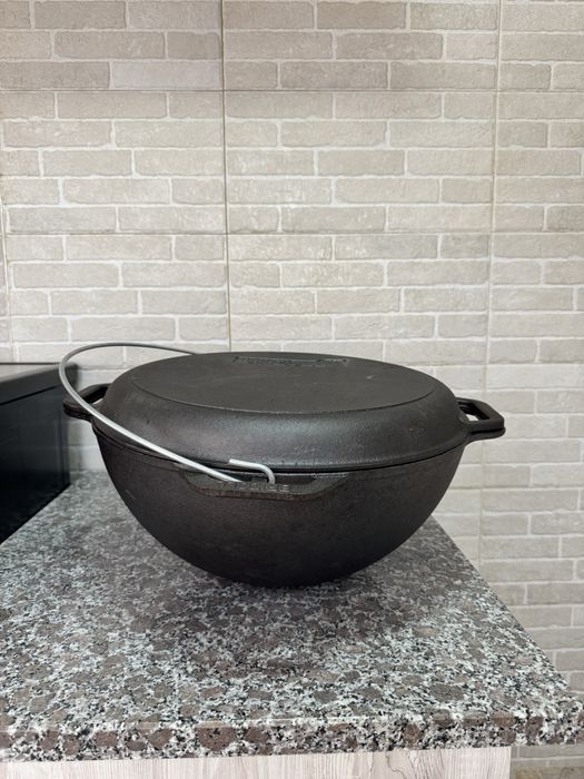 Ceaun de fonta 15l cu capac