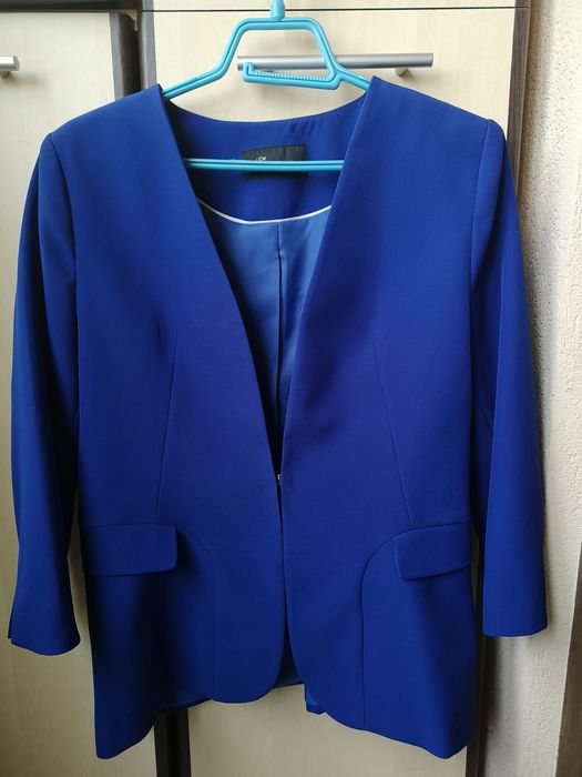 Sacou albastru casual