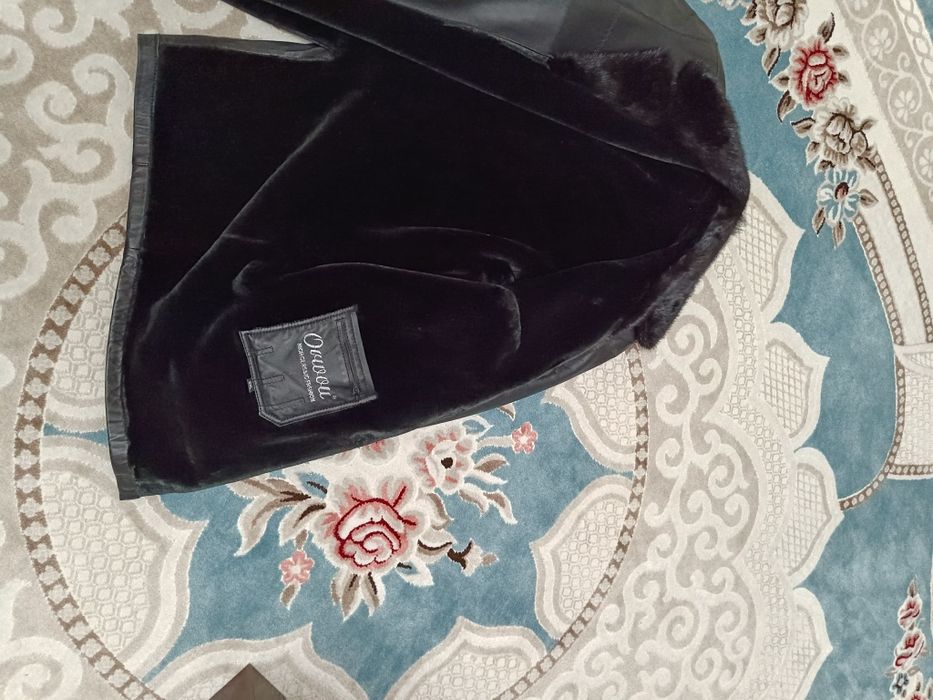 Кожаная дубленка