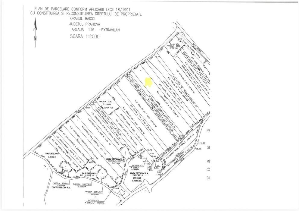 Teren intravilan de vânzare – Băicoi, Prahova – 6.587 mp – 11€/mp
