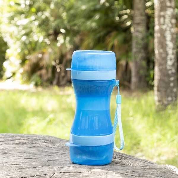 Recipient stocare portabil 2 in 1 pentru caini, pentru apa si mancare