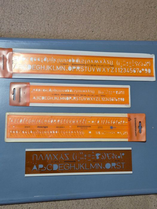 Set 4 buc Sabloane pentru scriere Standardgraph Germania + Bonus