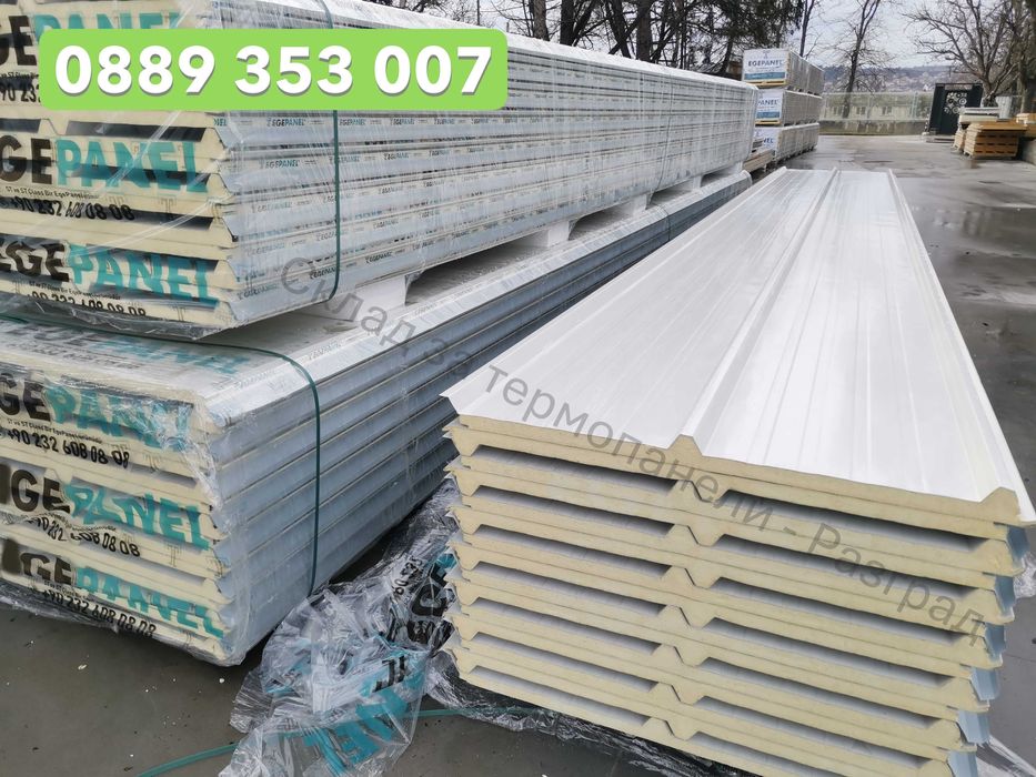 Сандвич панели за гаражи, навеси, халета