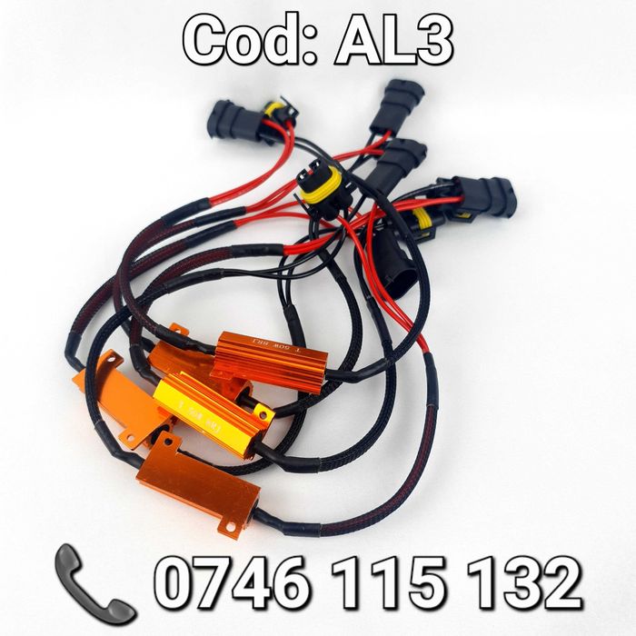 Anulatoare-Anulator Eroare Bec Ars-Proiector-CANBUS LED H8 H9 H11--AL3