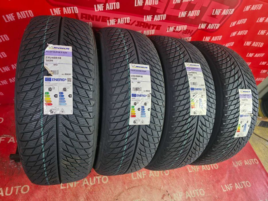 anvelope de iarna - 235/60/18 michelin alpin5 suv mo - noi dot 2025 !