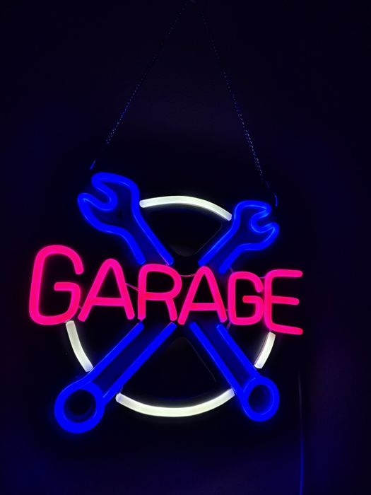 Semn led luminos GARAGE/ NOU