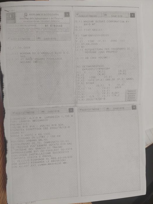 Fiat Sedici 1,9 JTD, Фиат Седичи на части!
Май 2007