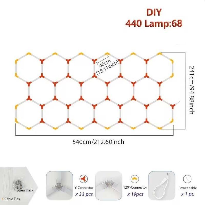 Осветление за гараж голяма LED Лед лампа за магазин фризьорски салон