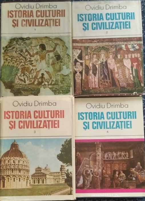 Vând colecția Istoria Culturii și Civilizației (O. Drîmba)