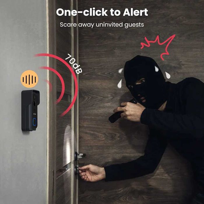 Sonerie inteligenta video wireless 2K HD Boifun IP66 card SD Sigilat !