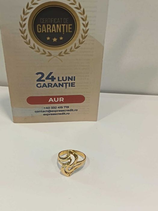 (AG41) Inel aur 14k, b921.51 Certificat de garantie