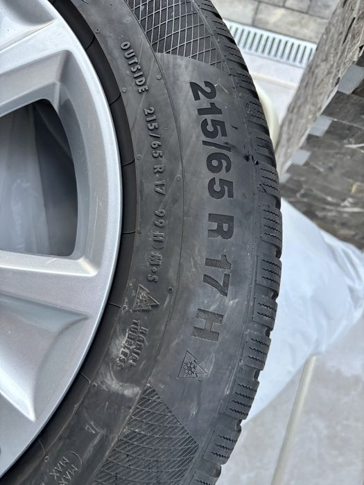 Set Jante OEM +Anvelope iarna 215/65/17 SKODA-SEAT