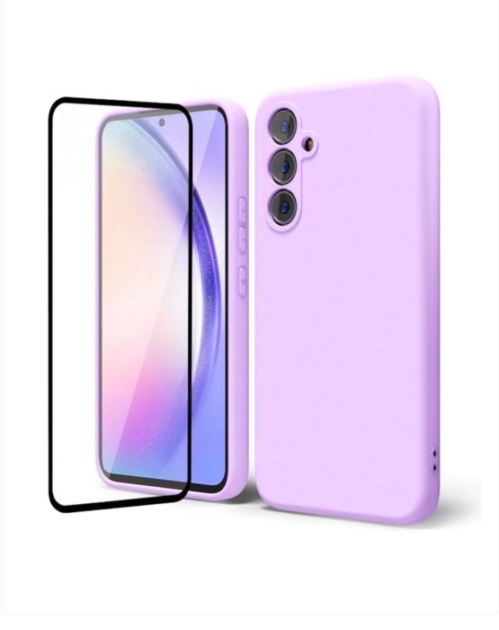 Samsung A21S/A32/A34/A35/A16/A06 Husa Silicon Inter Fin + Folie Sticla