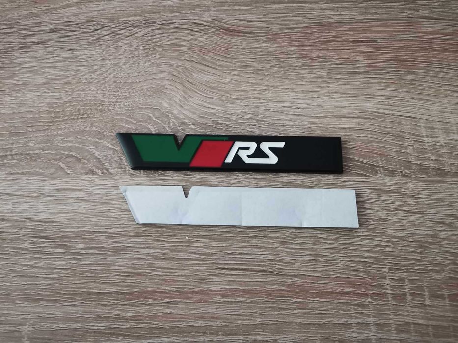 Skoda VRS Шкода ВРС черен надпис стар стил