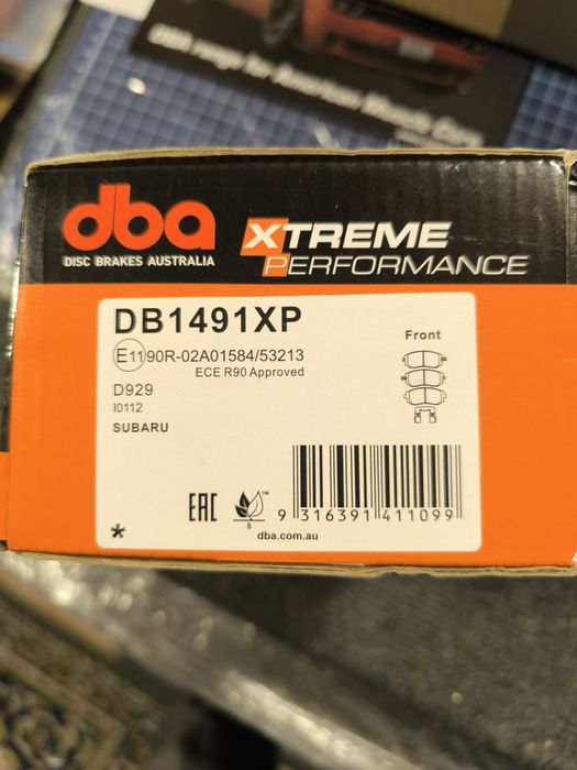 Placute frana fata Subaru DBA Xtreme (Ebc)