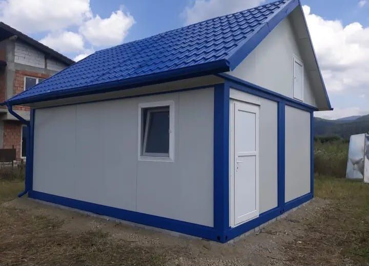 Vand case pe structura metalica din panouri sandwich termoizolante  8 x 6.5m