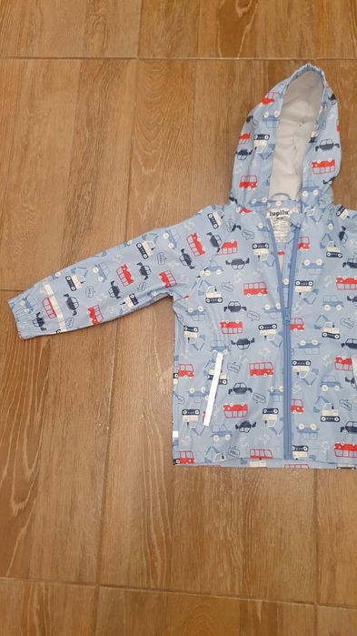 Geaca parca baieti CADOU pantaloni NOI din denim, marime 98-104