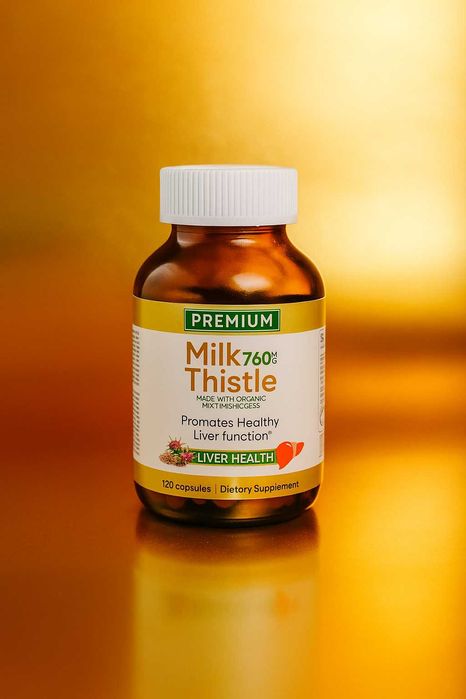 Milk Thistle capsules 760мг № 120 в стеклянной банке