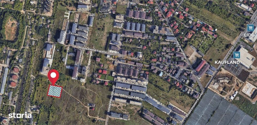 Teren de vanzare 592 mp, zona Grand Arena Mall – Postalionului, Sect.4