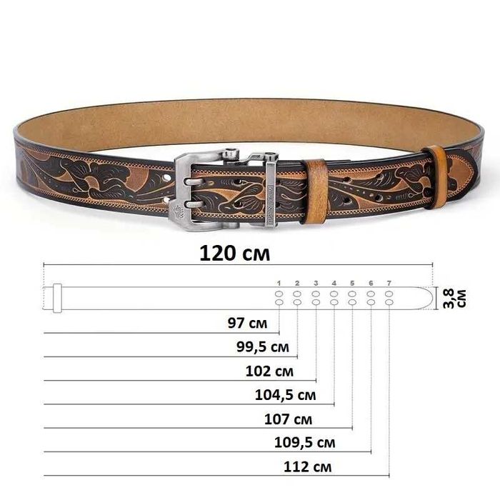 Кожаный ремень Bison Denim