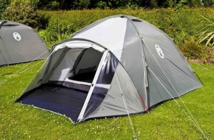 Cort drumetie Coleman Rock Springs 4, 4 persoane, gri, NOU, SIGILAT.